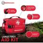 Surviveware Large First Aid Kit & Added Mini Kit for Trucks, Car, Camping and Outdoor Preparedness
