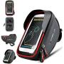 Jroyseter Bicycle Mobile Phone Bag with Adjustable Strap Waterproof Touch Screen Bike Handlebar Storage Bag for Smartphone Bicycle Bag Pouch Holder
