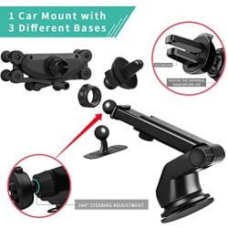 Phone Holder for Car, CCICITA Gravity Automatic Locking Cell Phone Car Mount Air Vent 3 in 1 Universal Stable Stand Clip Holders Compatible with iPhone Samsung Galaxy…