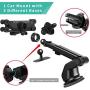 Phone Holder for Car, CCICITA Gravity Automatic Locking Cell Phone Car Mount Air Vent 3 in 1 Universal Stable Stand Clip Holders Compatible with iPhone Samsung Galaxy…