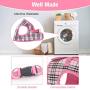 Soft Mesh Small Dog Harness with Leash - Basic Plaid Padded Chest Vest for Kitties,Puppy,Small Pets