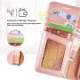Arae Case for iPhone X/Xs, Premium PU Leather Wallet Case [Wrist Straps] Flip Folio [Kickstand Feature] with ID&Credit Card Pockets for iPhone X (2017) / Xs (2018) 5.8 inch (not for Xr) - Rose Gold
