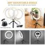 UBeesize 10" LED Ring Light with Tripod Stand & Phone Holder, Dimmable Desk Makeup Ring Light, Perfect for Live Streaming & YouTube Video, Photography, 3 Light Modes and 11 Brightness Levels UBeesize 10" LED Ring Light with Tripod Stand & Phone Holder, Dimmable Desk Makeup Ring Light, Perfect for Live Streaming & YouTube Video, Photography, 3 Light Modes and 11 Brightness Levels