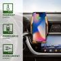 KMI CHOU R2 Wireless Car Charger,Automatic Clamping IR Intelligent Wireless Car Charger Mount - Car Charger Holder 10W Fast Charging for iPhone Xs Max/XR/X/8/8Plus Samsung S10/S9/S8/Note 8（Gold）