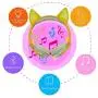 YTGOOD Mobile Phone Supplies Headset Cute Cat Ear Rechargeable Gaming Headset with Led Lights Colorful Over Ear Foldable Headphones with Mic for Cell Phone