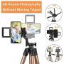 MOREVON Tripod for ipad, [2020 Upgrade] 53" Tripod for iPhone Camera Tablet, Lightweight Aluminum Tripod Stand with Remote Shutter, Universal 2 in 1 Phone/Tablet Holder, for Smartphone, Tablet, Camera