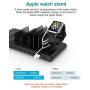 Unitek Wireless Charging Station for Multiple Devices，15W Wireless Charger with 8-Port Charging Dock Organizer Stand for iPhone, iPad, Samsung, Android Phone, Tablet