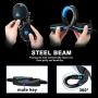 Butfulake Gaming Headset for Xbox One PS4 PlayStation 4 Nintendo Switch PC Smartphone, 3.5mm Stereo Gaming Sound Over-Ear Headphones Noise Cancelling with Mic and LED Light, Blue