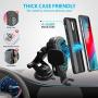 ULTIMATE Wireless Car Charger by Fiora 15W Qi Wireless Fast Charge QC 3.0 Adapter Automatic Clamping Phone Mount Holder Compatible iPhone 11 Pro/11/XS/XR/X/8/8 Plus, Samsung Galaxy Note 9/S10/S9/S8,LG