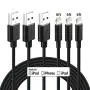 Lightning Cable Certified - Nikolable iPhone Charger 3Pack 6ft Braided Lighting to USB A Charging Cord Compatible with iPhone 11 Pro Max XS XR 8 Plus 7 Plus 6s Plus 5S iPad Pro and More, Black