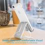 Desk Cell Phone Stand Holder Aluminum Phone Dock Cradle Compatible with Switch, All Android Smartphone, for iPhone 11 Pro Xs Xs Max Xr X 8 7 6 6s Plus 5 5s 5c Charging, Accessories Desk (Silver)