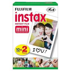 Fujifilm instax Mini 9 Instant Camera (Cobalt Blue) with Film Twin Pack Bundle (2 Items)