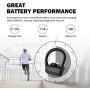 True Wireless Earbuds Bluetooth 5.0 Headphones CRSCN Sweatproof Sport Earphone with Earhook Charging Case Built-in Mic in-Ear Earbuds 40H Playtime HD Stereo Sound Headset for Running (Black&Silver)
