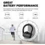 True Wireless Earbuds Bluetooth 5.0 Headphones CRSCN Sweatproof Sport Earphone with Earhook Charging Case Built-in Mic in-Ear Earbuds 40H Playtime HD Stereo Sound Headset for Running (Black&Silver)