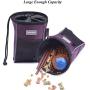 VIVAGLORY Dog Treat Bag, Sports Style & Enlarged Opening,Hands-Free Dog Treat Pouch with Adjustable Waistband, Poop Bag Dispenser, Large Enough to Carry Treats, Kibbles, Pet Toys | 2 Ways to Wear