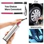 fineed Portable Air Compressor Pump, 12V DC Hand-Held Tire Inflator, 150 PSI Electric Auto Pump for Car,Motorcycle,Bike,Toys,USB Rechargeable, Easy to Read W/Digital Pressure Gauge