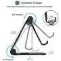 ProCase Foldable Cell Phone Stand Tablet Stand, Desktop Universal Portable Rotatable Metal Stand Holder for iPhone, iPad, Kindle, Nintendo Switch, Smartphone and Tablet up to 13" -Black ProCase Foldable Cell Phone Stand Tablet Stand, Desktop Universal Portable Rotatable Metal Stand Holder for iPhone, iPad, Kindle, Nintendo Switch, Smartphone and Tablet up to 13" -Black