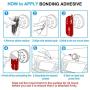 Dashboard Mount Sticky Adhesive, PKYAA Adhesive Replacement Pads for Dashboard Magnetic Phone Holder, 6 Pcs Double-Sided Sticker Pads Compatible with Stick-on Magnetic Car Mount Base