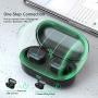 Wireless Earbuds, Bluetooth 5.0 Earphones Support Wireless Charging Cordless Earbuds with Digital LED Display Case in-Ear Headphones for iPhone Android Auto Pairing IPX5 Sweatproof earbuds(Black)