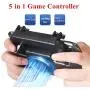 COOBILE Gaming Grip with Portable Charger Cooling Fan,for PUBG Mobile Controller L1R1 Mobile Game Trigger Joystick for 4-6.5" Phone (Upgraded Version 4000mAh)