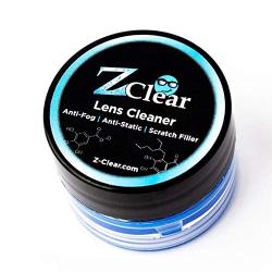 Z Clear Lens Cleaner & Anti-Fog: Paste | Stays Cleaner for Longer - Anti-Static - Scratch-Filler | Safe on All Lenses, Alcohol & Ammonia Free | All Glasses, Goggles, Optics, Masks