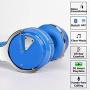 COWIN E7 Active Noise Cancelling Headphones Bluetooth Headphones with Microphone Deep Bass Wireless Headphones Over Ear, Comfortable Protein Earpads, 30 Hours Playtime for Travel/Work, Blue