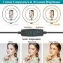 10" Ring Light with Stand and Phone Holder, Selfie Ring Light with Tripod Stand, Dimmable LED Ring Light Desktop Selfie Light Ring Led Camera Ringlight for Live Stream/Makeup/YouTube/TikTok 10" Ring Light with Stand and Phone Holder, Selfie Ring Light with Tripod Stand, Dimmable LED Ring Light Desktop Selfie Light Ring Led Camera Ringlight for Live Stream/Makeup/YouTube/TikTok