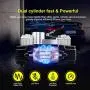 obdator Air Compressor Pump 12V Portable Car Tire Inflator 150PSI Dual Cylinder Auto Tire Pump for SUVs, Trucks, Vans, RVs obdator Air Compressor Pump 12V Portable Car Tire Inflator 150PSI Dual Cylinder Auto Tire Pump for SUVs, Trucks, Vans, RVs