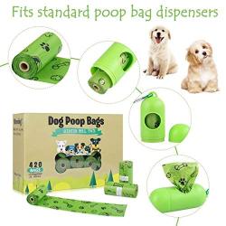 TVOOD Dog Poop Bags(420 Count), Biodegradable Poop Bags for Dogs, Leak Proof, Eco-Friendly Dog Waste Disposal Bags Refill Rolls with 2 Free Dispenser (Scented)