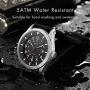 Black Military Analog Wrist Watch for Men, Mens Army Tactical Field Sport Watches Work Watch, Waterproof Outdoor Casual Quartz Wristwatch - Imported Japanese Movement, 5ATM Waterproof