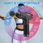 Muscle Massage Gun, Quiet Deep Tissue Massage Gun for Athletes Percussion Massager Handheld for Soreness Miudaml U3 Black