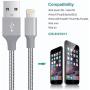 Lightning Cable MFI Certified - Quntis iPhone Charger 3Pack 3ft 6ft 10ft Nylon Braided USB Fast Charging Cord Compatible with iPhone 11 Pro X Xs Max XR 8 7 6 Plus iPad Pro Airpods and More, Gray