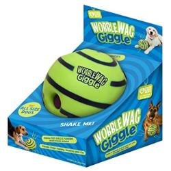 Wobble Wag Giggle Ball, Interactive Dog Toy, Fun Giggle Sounds When Rolled or Shaken, Pets Know Best, As Seen On TV