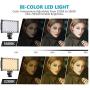 Neewer LED Video Light Panel Camera/Camcorder Video Fill Lighting, 160 SMD LEDs Bi-Color 3200K-5600K, Ultra Thin Anodized Aluminum Housing for All DSLR Cameras, with Cold Shoe Adapter/Battery/Charger