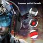 Stereo Gaming Headset for Xbox One, PS4, PC,Xbox One Headset, Headphone with Noise Cancelling Mic/Soft Earmuff/LED Mic for Nintendo Switch Playstation (Red)