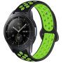 Compatible with Samsung Galaxy Watch Active 40mm/Galaxy Watch 42mm Bands Sets, 20mm Breathable Silicone Strap Sports Replacement Wristband for Galaxy Watch Active 40mm (Black/Green)