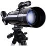 AW 70mm Astronomical Refractor Telescope Refractive Spotting Scope Eyepieces Tripod Kids Beginners