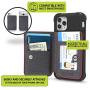Cell Phone Wallet for Back of Phone, Stick On Wallet Credit Card ID Holder with RFID Protection Compatible with iPhone, Galaxy & Most Smartphones and Cases