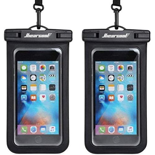 Hiearcool Universal Waterproof Case,Waterproof Phone Pouch Compatible for iPhone 11 Pro Max XS Max XR X 8 7 6S Plus Samsung Galaxy s10/s9 Google Pixel 2 HTC Up to 7.0"，IPX8 Cellphone Dry Bag -2 Pack