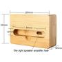 Cell Phone Stand, Fanshu Desktop Mobile Phone Holder Amplifier, Universal Portable Wood Cellphone Dock on Desk Bamboo Bed Stand Mount Cradle for Phone 5 6s 7s 8s Plus X XS Android Type C Smartphone