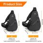 NEVO RHINO Sling Bag Waterproof Large Shoulder Chest Laptop Bagpack Men Women Riding/Running/Travel Hiking Daypack Crossbody
