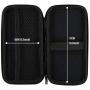 iMangoo Shockproof Carrying Case Hard Protective EVA Case Impact Resistant Travel 12000mAh Bank Pouch Bag USB Cable Organizer Earbuds Sleeve Pocket Accessory Smooth Coating Zipper Wallet Brown