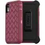 OtterBox DEFENDER SERIES SCREENLESS EDITION Case for iPhone Xr - Retail Packaging - HAPPA (SILVER PINK/RED PLUM/HAPPA GRAPHIC)