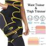 KHE High Waist Thigh & Waist Trimmer, Butt Lifter, Thigh Trimmer, Waist Shaper,with 2 Levels of Supporutive Belts for Women Weight Loss