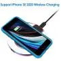 JETech Case for Apple iPhone SE 2020 2nd Generation, iPhone 8 and iPhone 7, 4.7-Inch, Shockproof Bumper Cover, Anti-Scratch Clear Back, Blue JETech Case for Apple iPhone SE 2020 2nd Generation, iPhone 8 and iPhone 7, 4.7-Inch, Shockproof Bumper Cover, Anti-Scratch Clear Back, Blue
