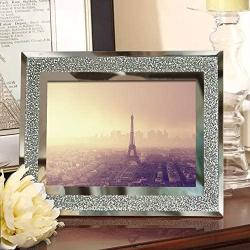 Calenzana 4x6 Picture Frames Sparkle Glass Photo Frame Set for Tabletop, 2 Pack