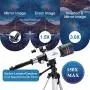 MAXLAPTER Telescope for Kids Astronomy Beginners, 150X Portable Travel Scope 300/70 HD Large View Refractor with Camera Wire Shutter, Smartphone Adapter and Backpack MAXLAPTER Telescope for Kids Astronomy Beginners, 150X Portable Travel Scope 300/70 HD Large View Refractor with Camera Wire Shutter, Smartphone Adapter and Backpack