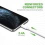 KerrKim iPhone Charger, Lightning Cable 2 Pack 6 Feet Fast Charging High Speed Connector Data Sync Transfer Lightning to USB A Charger Cable Compatible with iPhone Xs Max/X/8/7/Plus/6S/6/SE/5S/iPad