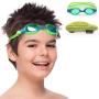 Kids Swim Goggles || Swimming Goggles for Kids (Age 2-8 years old) with Fun Car Hardcase for Easy Transportation || Cushioned Frames || Anti Fog Lenses || UV Protection ||