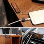 SYOSIN Cable Holder Organizer Desktop Cord Management Multipurpose Magnetic Cable Clips with 3 Cable Buckles & 2 Bases for Cell Phone Cable (Dark)